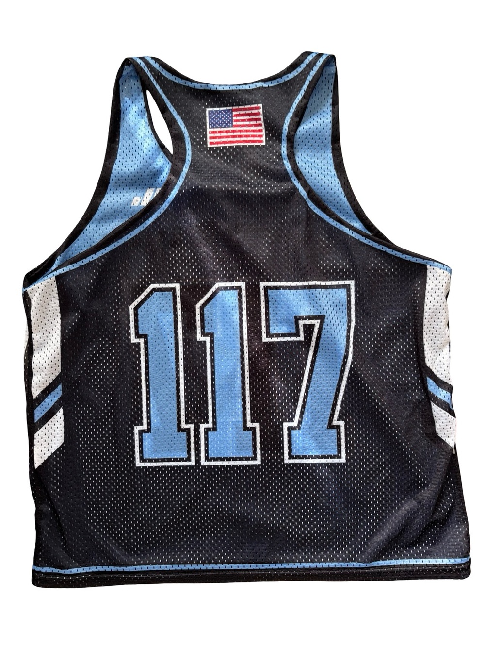 Charleston Polar Bear League Reversible Mesh Jersey #117 Blue Black Large - Picture 2 of 6